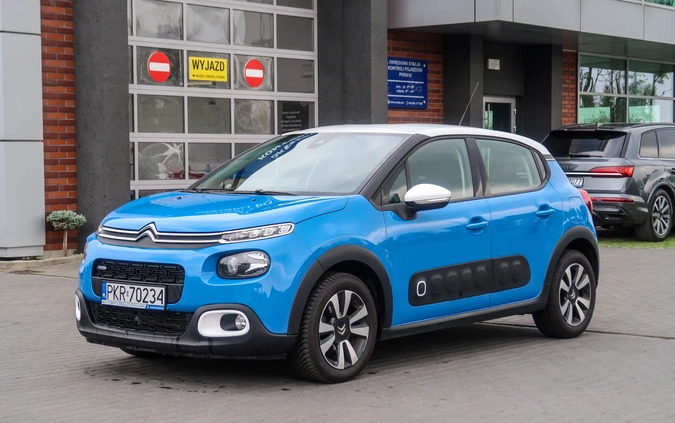 Citroen C3 cena 42900 przebieg: 123153, rok produkcji 2017 z Olszyna małe 436